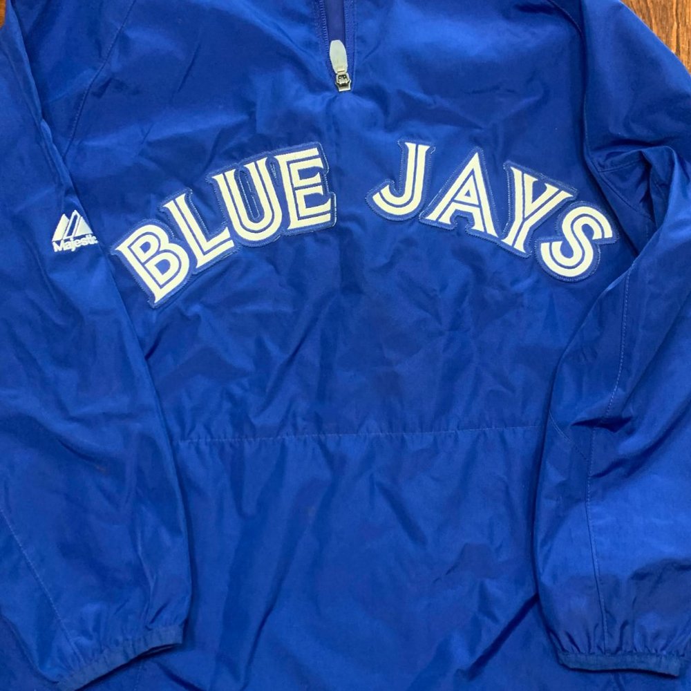 Blue Jays- Boys- Windbreaker-Boys Size Small and  Franklin Bluejay gloves-MLB